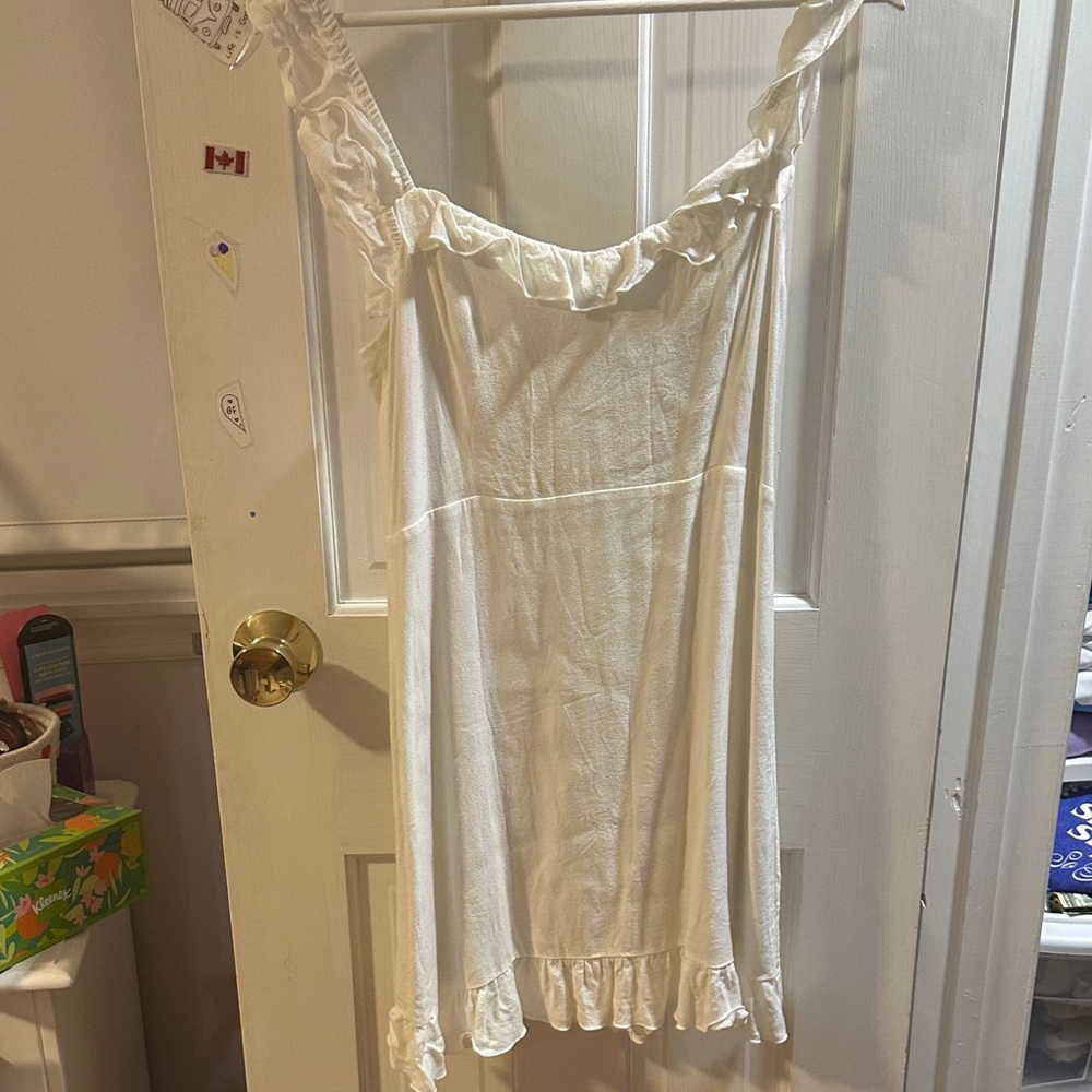 Sunday Best White Ruffle Chemise